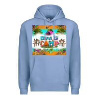 Colony Blue born to camp Premium Hoodie - Zillion Design Studio