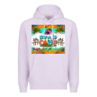 Lilac born to camp Premium Hoodie - Zillion Design Studio