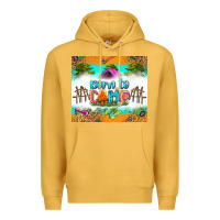 Mustard born to camp Premium Hoodie - Zillion Design Studio