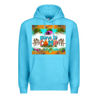 Ocean Blue born to camp Premium Hoodie - Zillion Design Studio