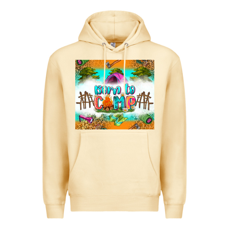 Born To Camp Premium Hoodie by Zillion Design Studio | Teevron