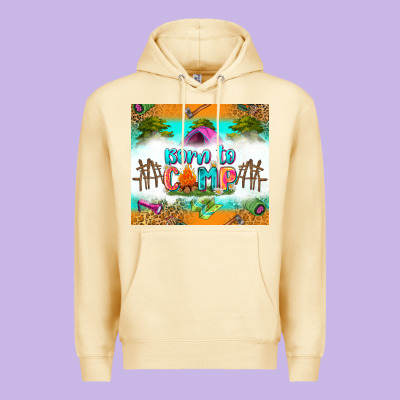 Born To Camp Premium Hoodie Designed By Zillion Design Studio