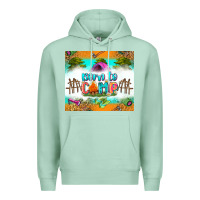 Seafoam born to camp Premium Hoodie - Zillion Design Studio