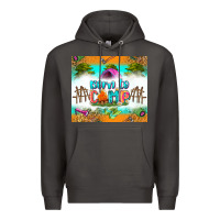 Smoke born to camp Premium Hoodie - Zillion Design Studio