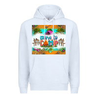 White born to camp Premium Hoodie - Zillion Design Studio