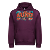 Mauve Wine aunt American football Urban Hoodie - Zillion Design Studio