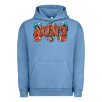 Pigment Pebble Blue aunt American football Urban Hoodie - Zillion Design Studio