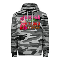 Slate Camo mother hustler wt a side of coffee Premium Hoodie - texasbilliewilder