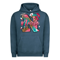 Pigment Midnight Navy western nurse Urban Hoodie - texasbilliewilder