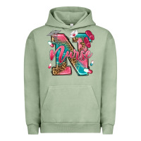 Pigment Oil Green western nurse Urban Hoodie - texasbilliewilder
