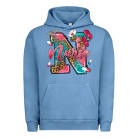 Pigment Pebble Blue western nurse Urban Hoodie - texasbilliewilder