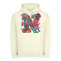 Pigment Pistachio western nurse Urban Hoodie - texasbilliewilder