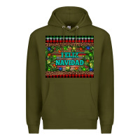 Army Green feliz navidad Premium Hoodie - RanaPortraitStore