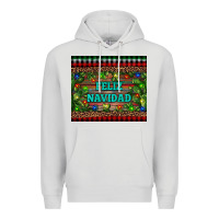 Dove Grey feliz navidad Premium Hoodie - RanaPortraitStore
