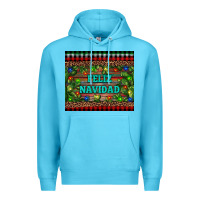 Ocean Blue feliz navidad Premium Hoodie - RanaPortraitStore