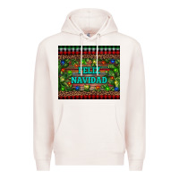 Pale Pink feliz navidad Premium Hoodie - RanaPortraitStore