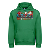 Emerald sister baseball Urban Hoodie - Zillion Design Studio