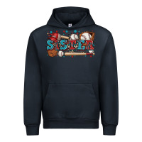 Navy sister baseball Urban Hoodie - Zillion Design Studio