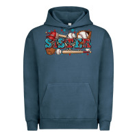 Pigment Midnight Navy sister baseball Urban Hoodie - Zillion Design Studio