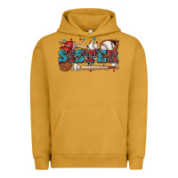 Pigment Peanut Butter sister baseball Urban Hoodie - Zillion Design Studio