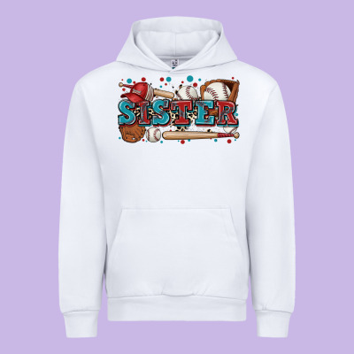 Sister Baseball Urban Hoodie Designed By Zillion Design Studio