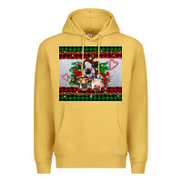 Antique Gold christmas heifers Premium Hoodie - RanaPortraitStore
