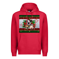 Cardinal christmas heifers Premium Hoodie - RanaPortraitStore