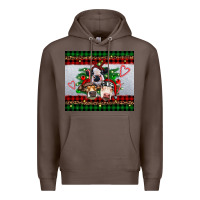 Coffee christmas heifers Premium Hoodie - RanaPortraitStore