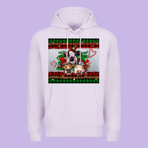 Christmas Heifers Premium Hoodie Designed By Ranaportraitstore