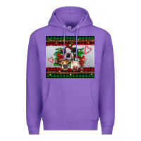 Purple christmas heifers Premium Hoodie - RanaPortraitStore