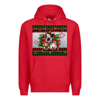 Red christmas heifers Premium Hoodie - RanaPortraitStore
