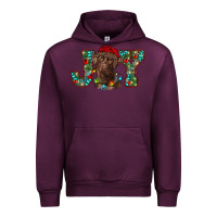Mauve Wine labrador retriever christmas joy Urban Hoodie - RanaPortraitStore