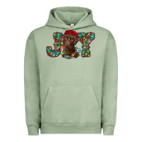 Pigment Oil Green labrador retriever christmas joy Urban Hoodie - RanaPortraitStore