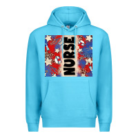 Ocean Blue american nurse Premium Hoodie - Zillion Design Studio