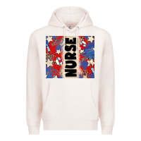 Pale Pink american nurse Premium Hoodie - Zillion Design Studio