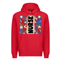 Red american nurse Premium Hoodie - Zillion Design Studio