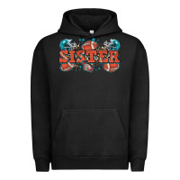 Pigment Black sister American football Urban Hoodie - Zillion Design Studio