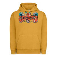 Pigment Peanut Butter sister American football Urban Hoodie - Zillion Design Studio
