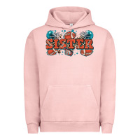 Pigment Salmon sister American football Urban Hoodie - Zillion Design Studio