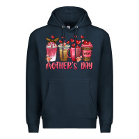 Navy mothers day coffee cups Premium Hoodie - texasbilliewilder