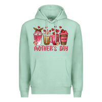 Seafoam mothers day coffee cups Premium Hoodie - texasbilliewilder