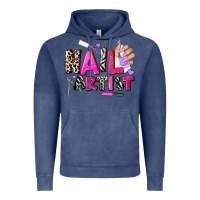 Vintage Denim nail artist Vintage Hoodie - AdoDesignShop