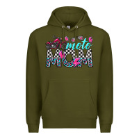 Army Green moto mom Premium Hoodie - texasbilliewilder