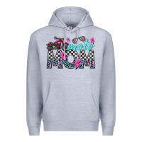 Heather Grey moto mom Premium Hoodie - texasbilliewilder