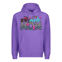 Purple moto mom Premium Hoodie - texasbilliewilder