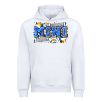 White mini volleyball Urban Hoodie - Zillion Design Studio