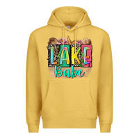 Antique Gold lake babe Premium Hoodie - Zillion Design Studio