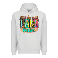 Dove Grey lake babe Premium Hoodie - Zillion Design Studio