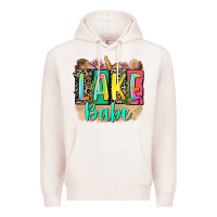 Pale Pink lake babe Premium Hoodie - Zillion Design Studio