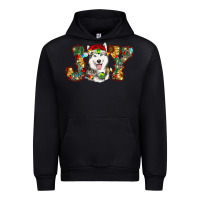 Black husky christmas joy Urban Hoodie - RanaPortraitStore